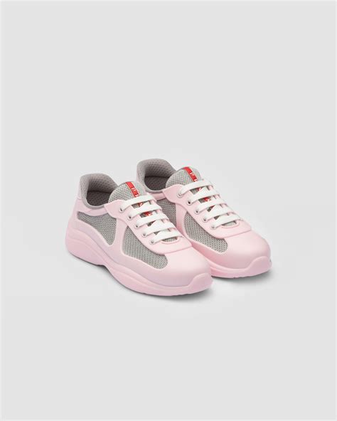 prada pink satin shoes|prada cup sneakers pink.